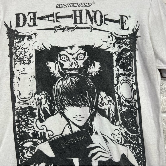 Death Note Women's Medium Anime Manga Graphic Tshirt Short Sleeve **FLAWED** - Picture 3 of 7